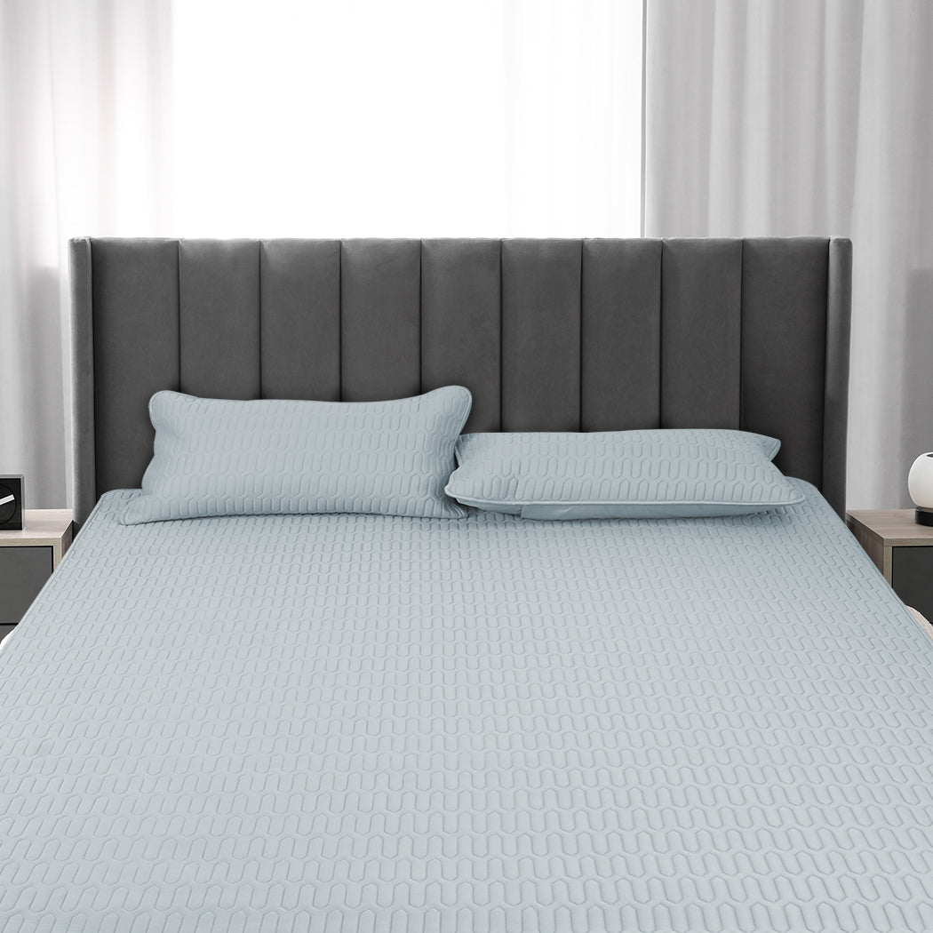 DreamZ Latex Cooling Bed Sheet Set Fitted 3PCS Double-1864183182144966662