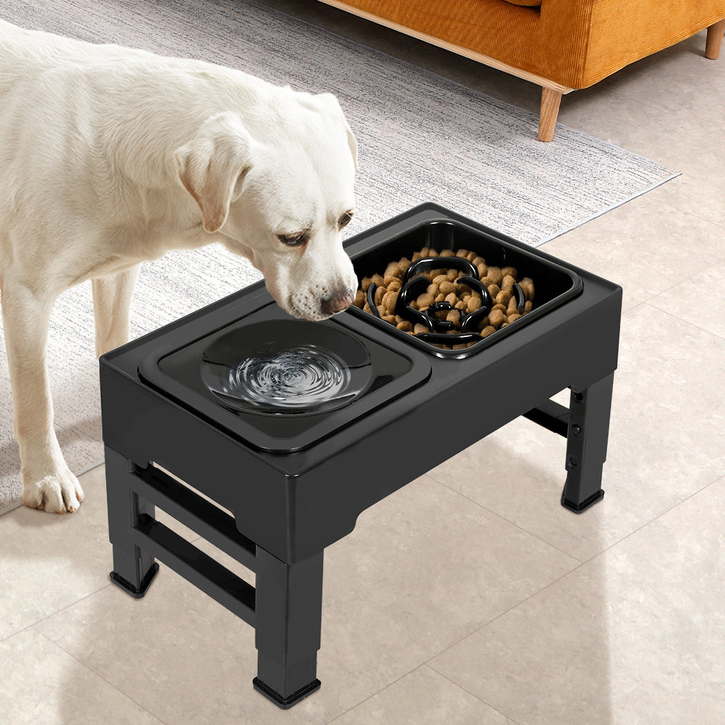 PaWz Elevated Pet Feeder 4 Height Adjustable-2018816696646766598