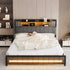 Levede Queen Bed Frame with Storage Headboard RGB LED-2006732901781213190