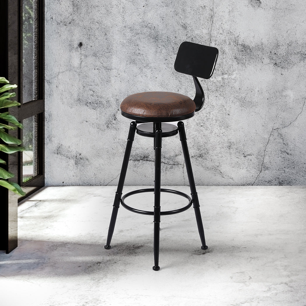 Levede 1x Industrial Bar Stools Kitchen-1864183225203691526