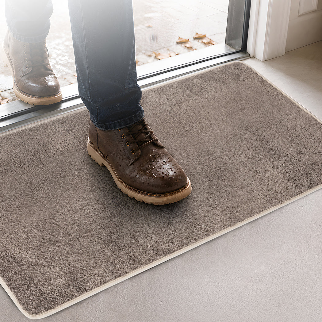 Marlow Door Mat Non Slip Absorbent Washable Pet Friendly for Entrance Beige-2109799592604930055