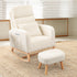 Levede Rocking Chair Ottoman Footrest With Side Pocket-2006732687271923719