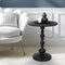 Levede Side Table Vintage End Round Black-2029387286042513414
