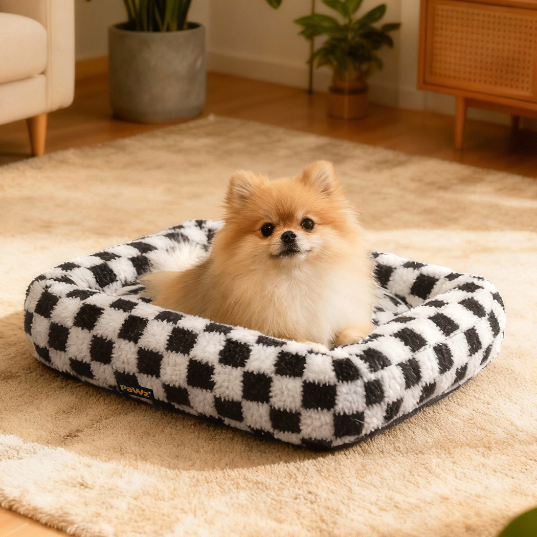 Pawz Dog Bed Calming Pet Plush Bed Soft Washable Bed-2050056799452794886