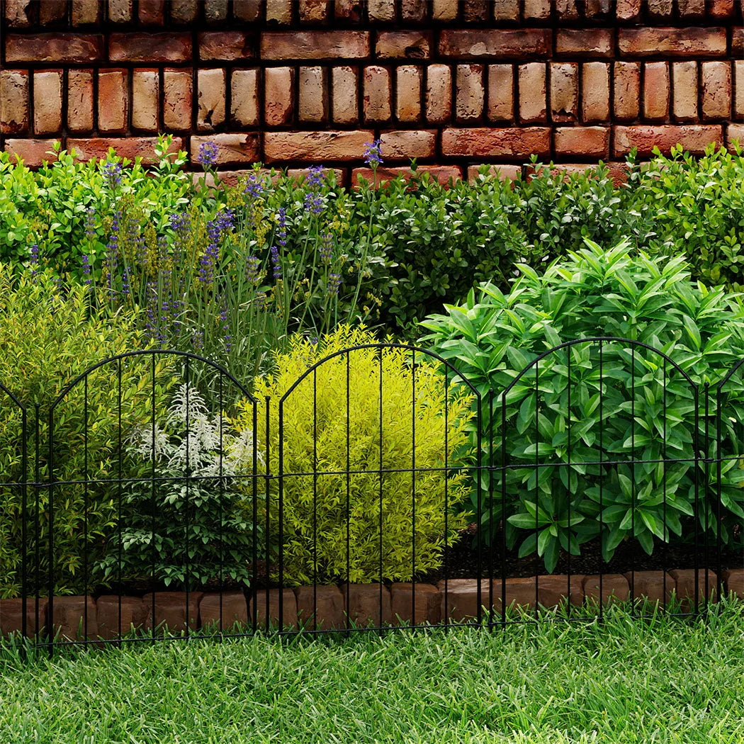Mountview 10 Pcs Garden Fence Border Rustproof Metal-2050056905753235461