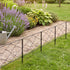 Lambu Garden Fence Panel 5 Pc Q195 Steel Rust Proof Border for Flower Beds Black-2109799601236807687