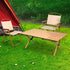 Levede Folding Camping Table Chair Set Oak-2006733114126241798