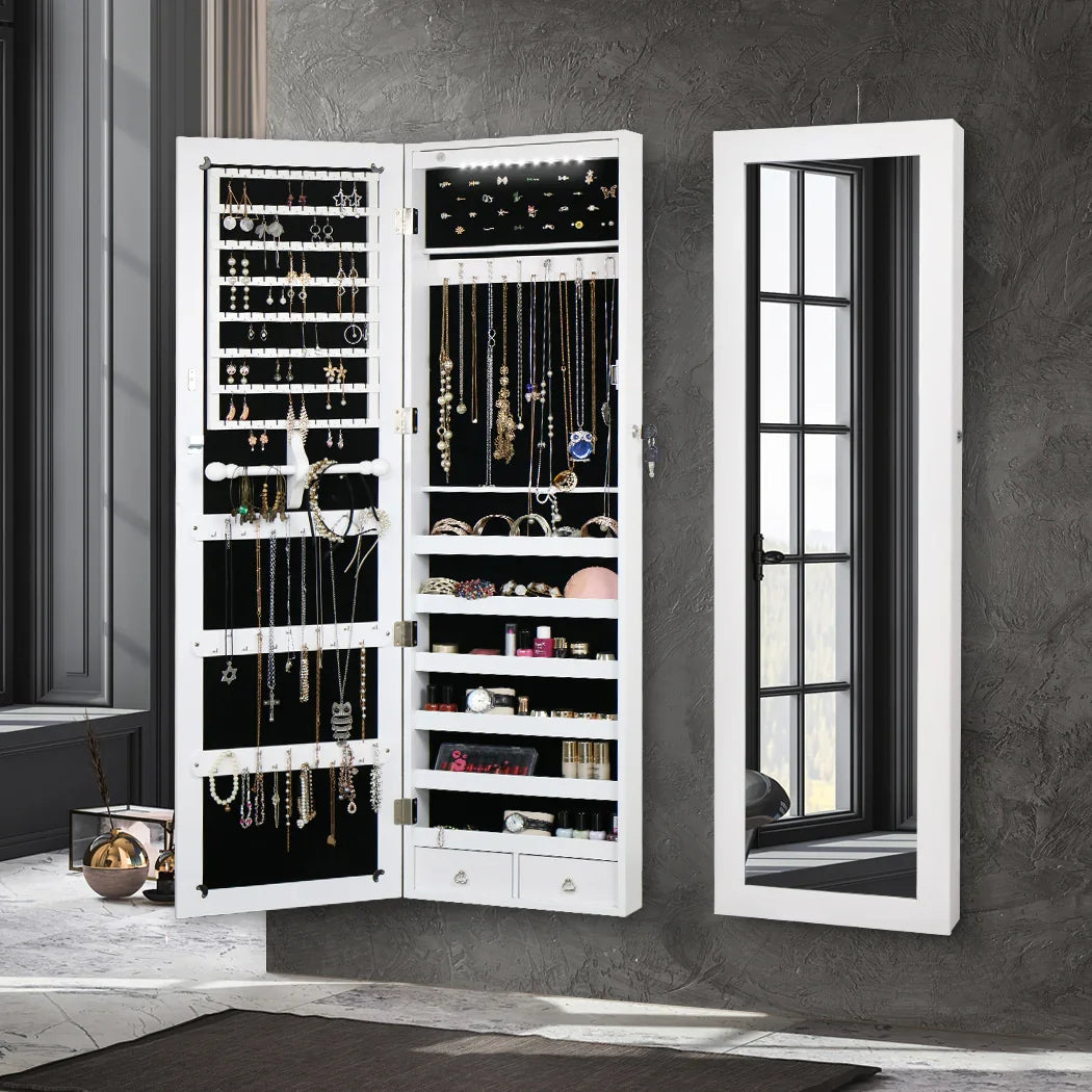 Levede Mirror Jewellery Cabinet Makeup-2006733194640101382