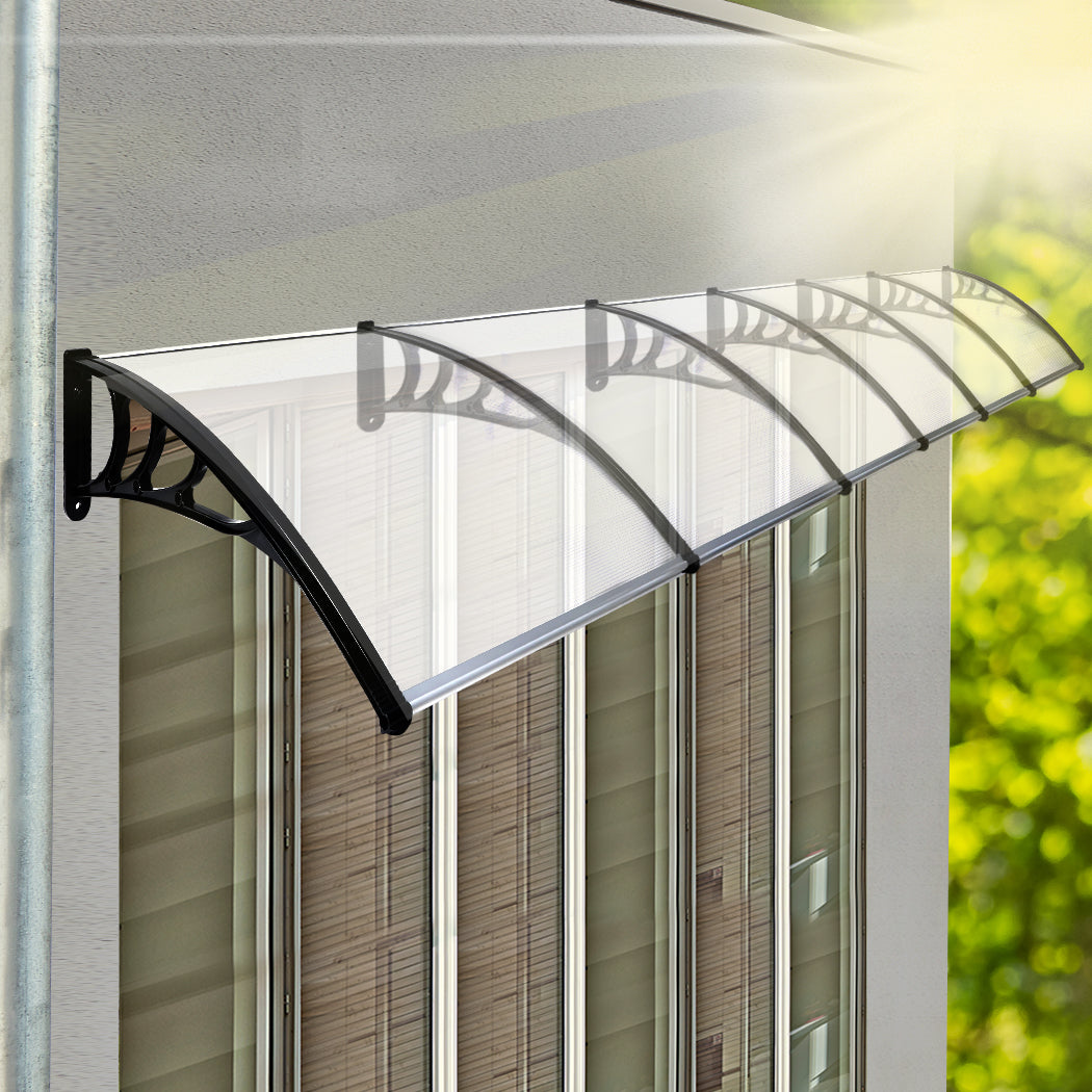 Mountview Window Door Awning Outdoor 1M X 6M Transparent 1x6M-1864184444479475718
