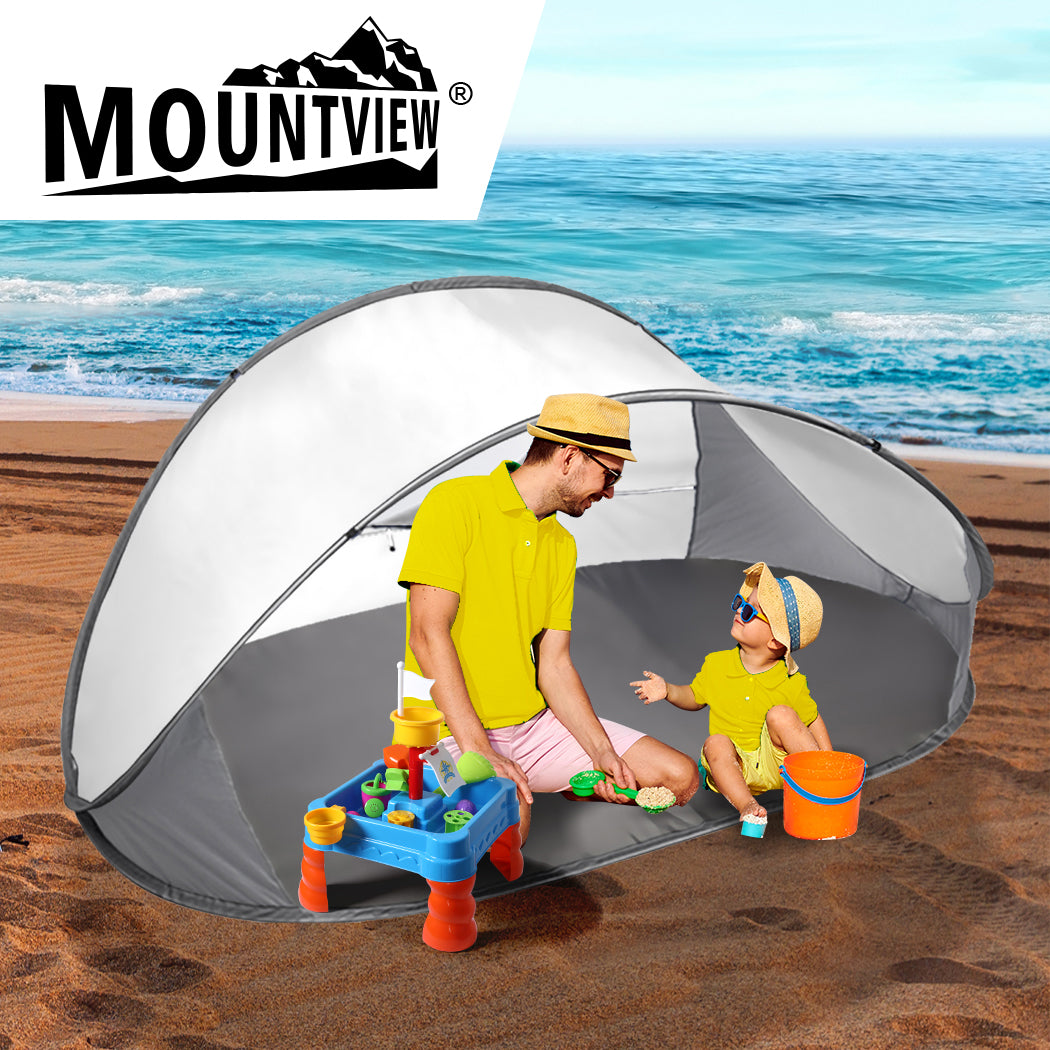 Mountview Pop Up Tent Camping Beach Grey-1886651034986745862