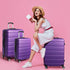 Slimbridge 3PC Luggage sets Suitcase Purple-1864184368285749254