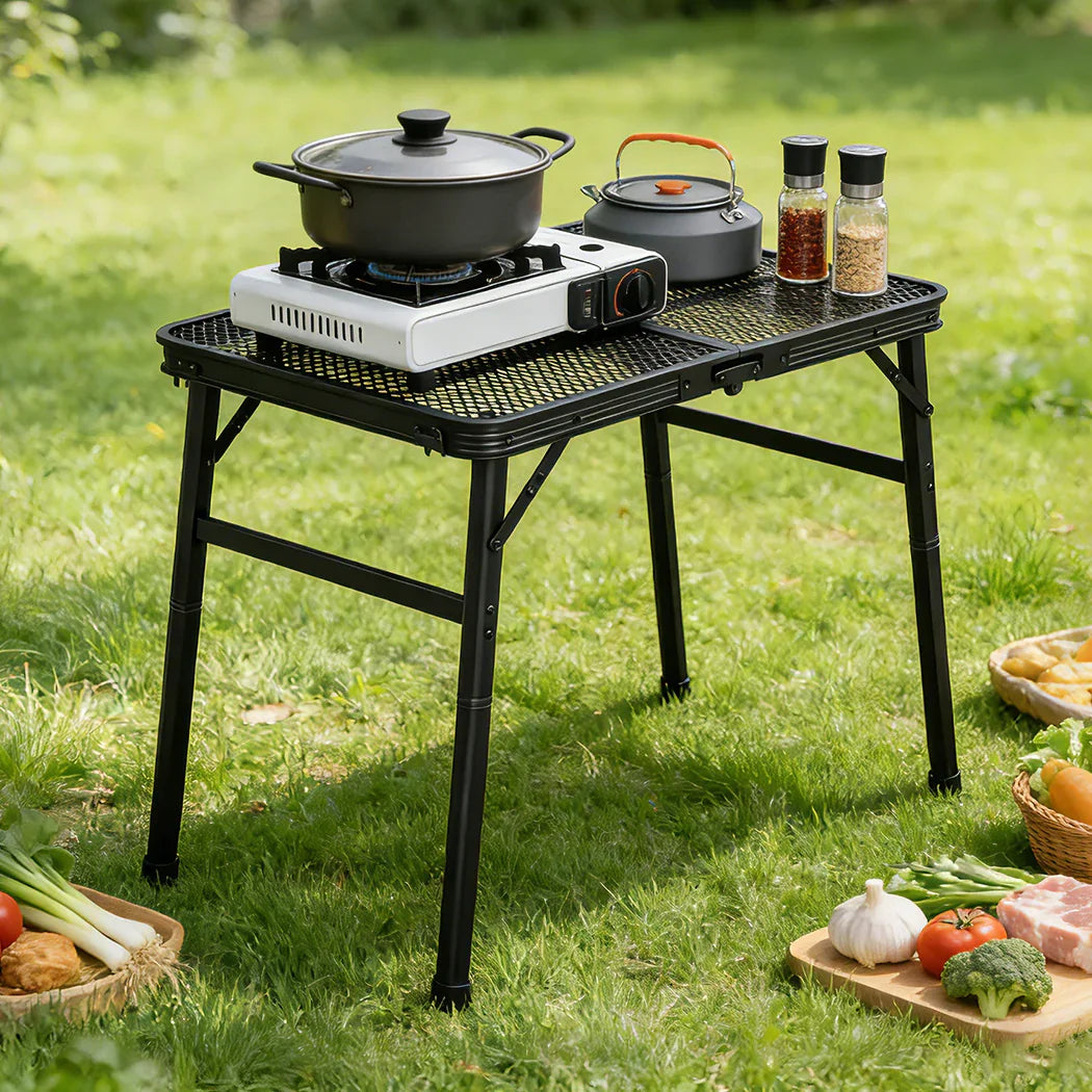 Levede Camping Table Mesh Desktop Lightweight Portable Folding Grill Desk-2050056781790580742