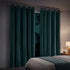 Marlow Blackout Curtains 2-Panel Velvet Room Darkening Eyelet Curtains 240x230cm-2072893568745345030