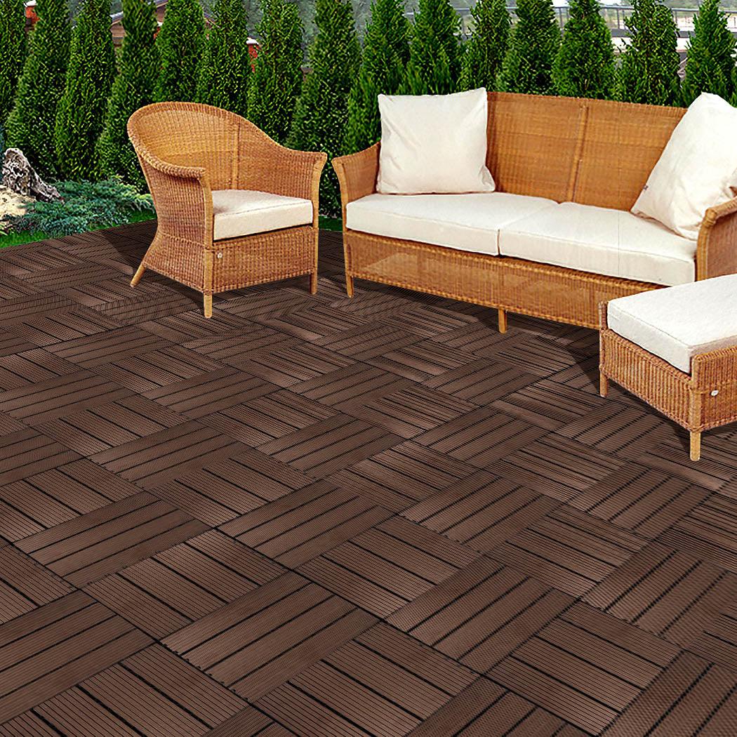 Marlow x10 Floor Tiles Plastic Decking Coffee-2006733022304538630