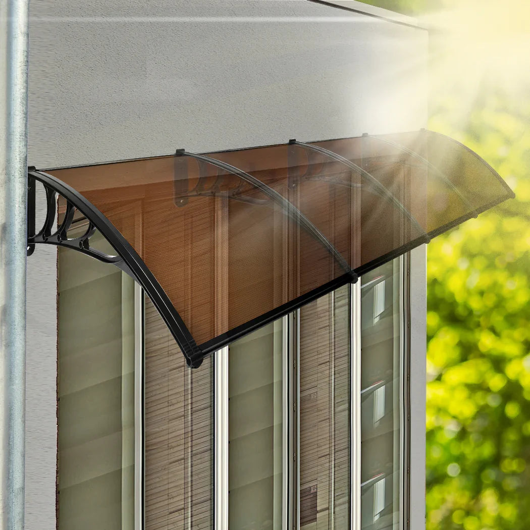 Mountview Window Door Awning Outdoor 1M X 4M Brown 1x4M-2018816911630012422