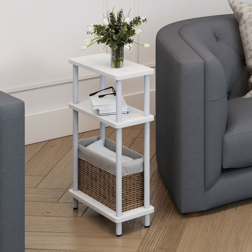 Levede Modern Side Table 3‑Tier Storage Bedside Table-2050056751964884998