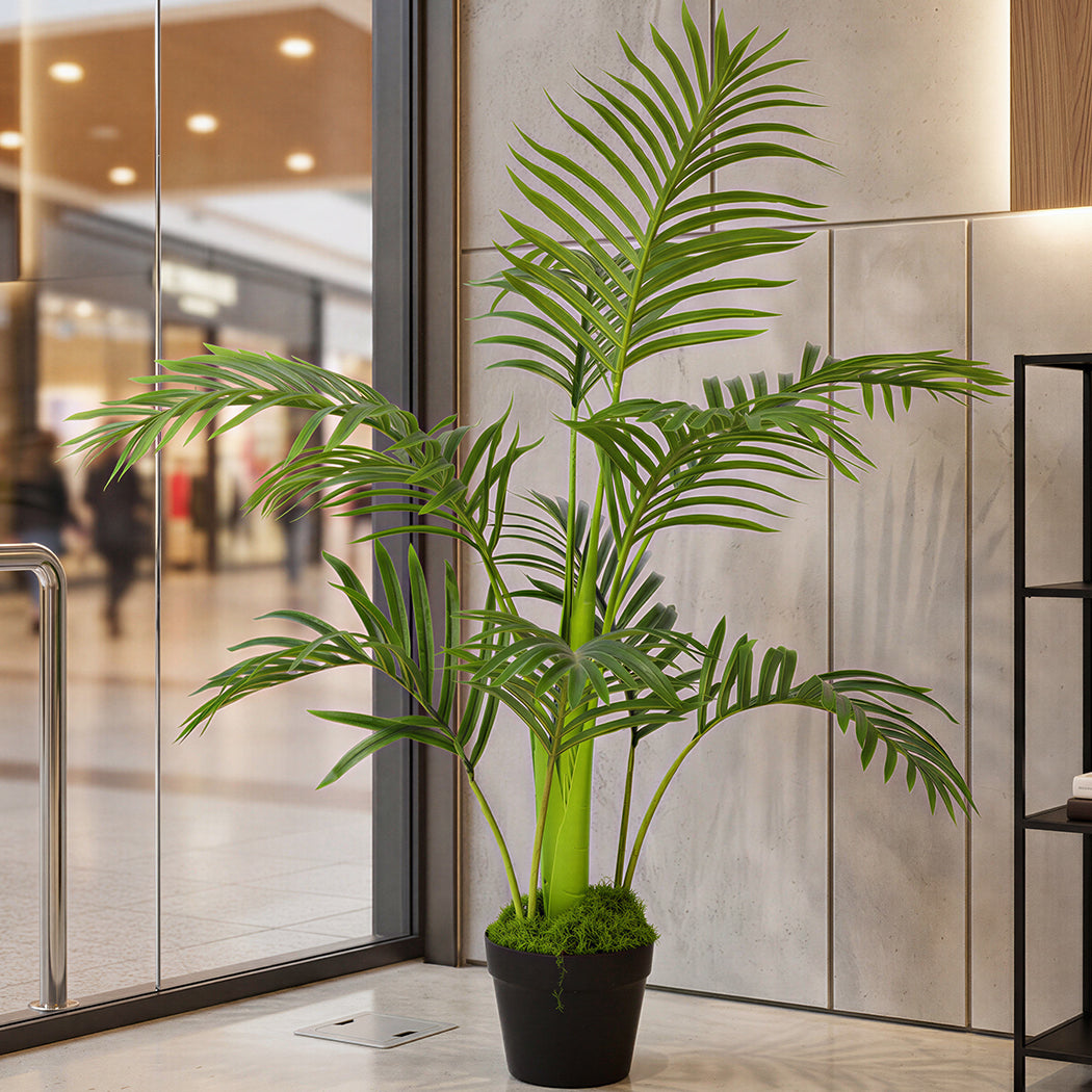 Lambu Artificial Oak Tree Lifelike Fake Leaves Artificial Plants Indoors 95cm-2050056792532193286
