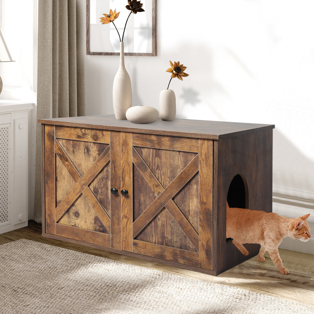 PaWz Enclosed Cat Litter Cabinet Box-1864184531830050822
