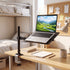 Levede Single Monitor Arm Desk Mount for 13-32 Inch Height Adjustable Black-2100035032906338310