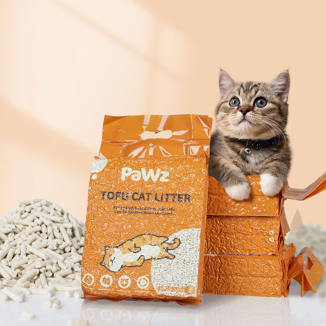 PaWz 2.5kg Tofu Cat Litter Clumping Natural x1