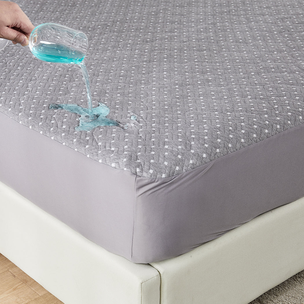 Dreamz Mattress Protector Topper Bamboo Queen-1864184407183724550