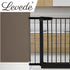 Levede Baby Safety Gate Adjustable Pet Black 10cm Extension-1864183161085366278