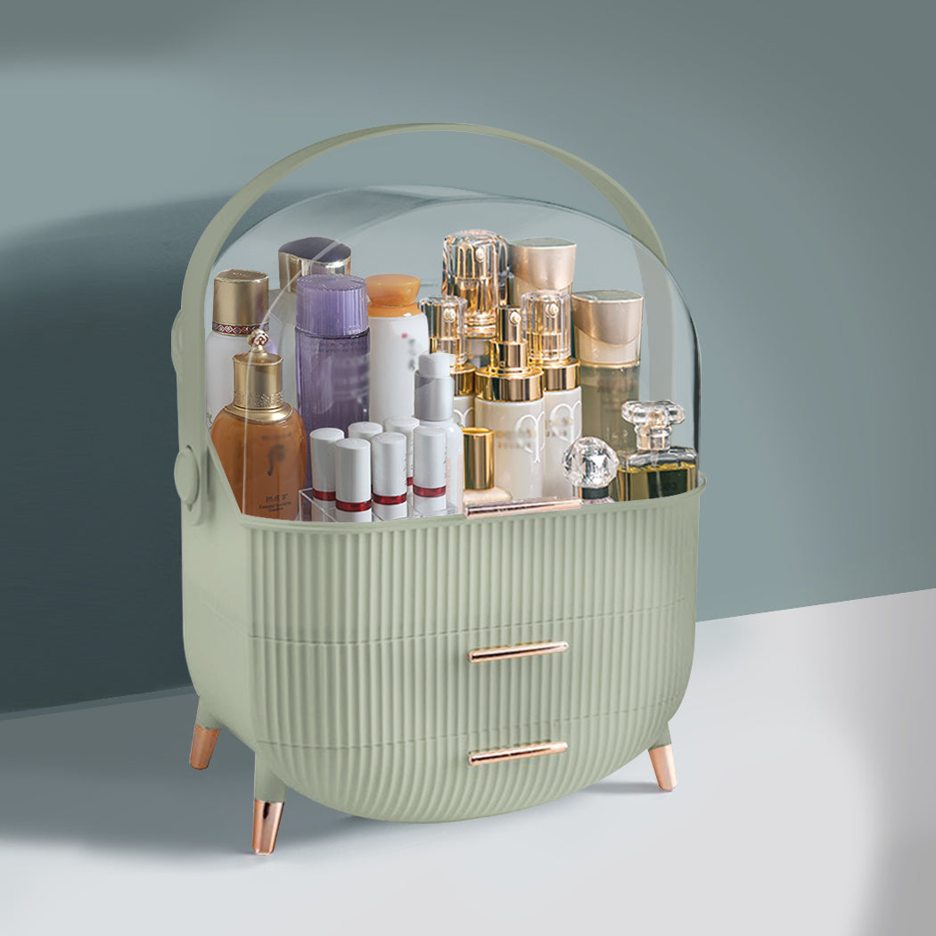 Makeup Storage Case Cosmetic Organiser Light Green-2018816781564645382