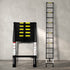 Traderight Multipurpose Aluminium Ladder Telescopic 3.8M Black-2006733179767099398