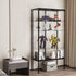 Stacked Glass Display Cabinet Steel 4 Tier 160cm