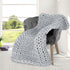 Dreamz Knitted Weighted Blanket Chunky Grey Kids-1864183217049964550