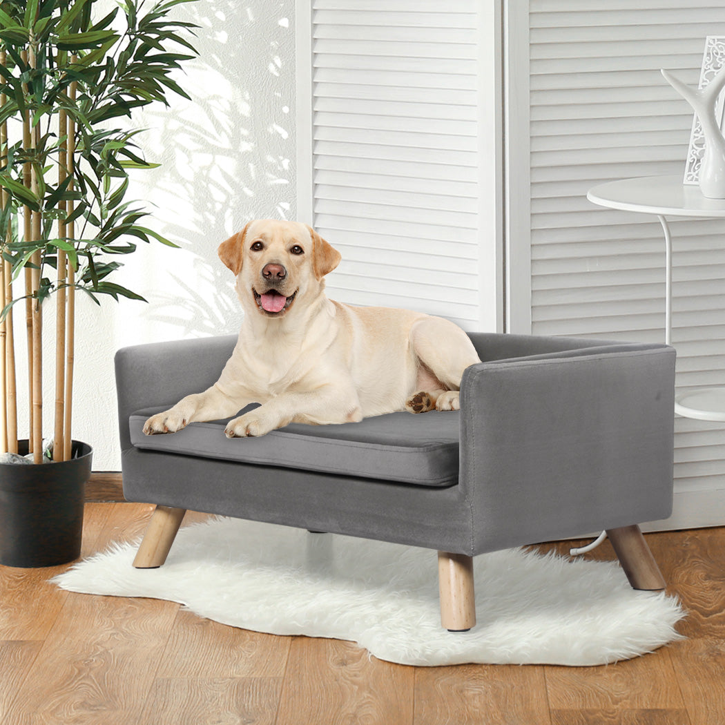 PaWz Pet Sofa Bed Dog Warm Soft Lounge Grey-1910112468412272646