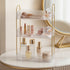 Ilus 3 Tier Makeup Organiser Vanity Countertop Shelf Cosmetic Holder White-2065254302259220486