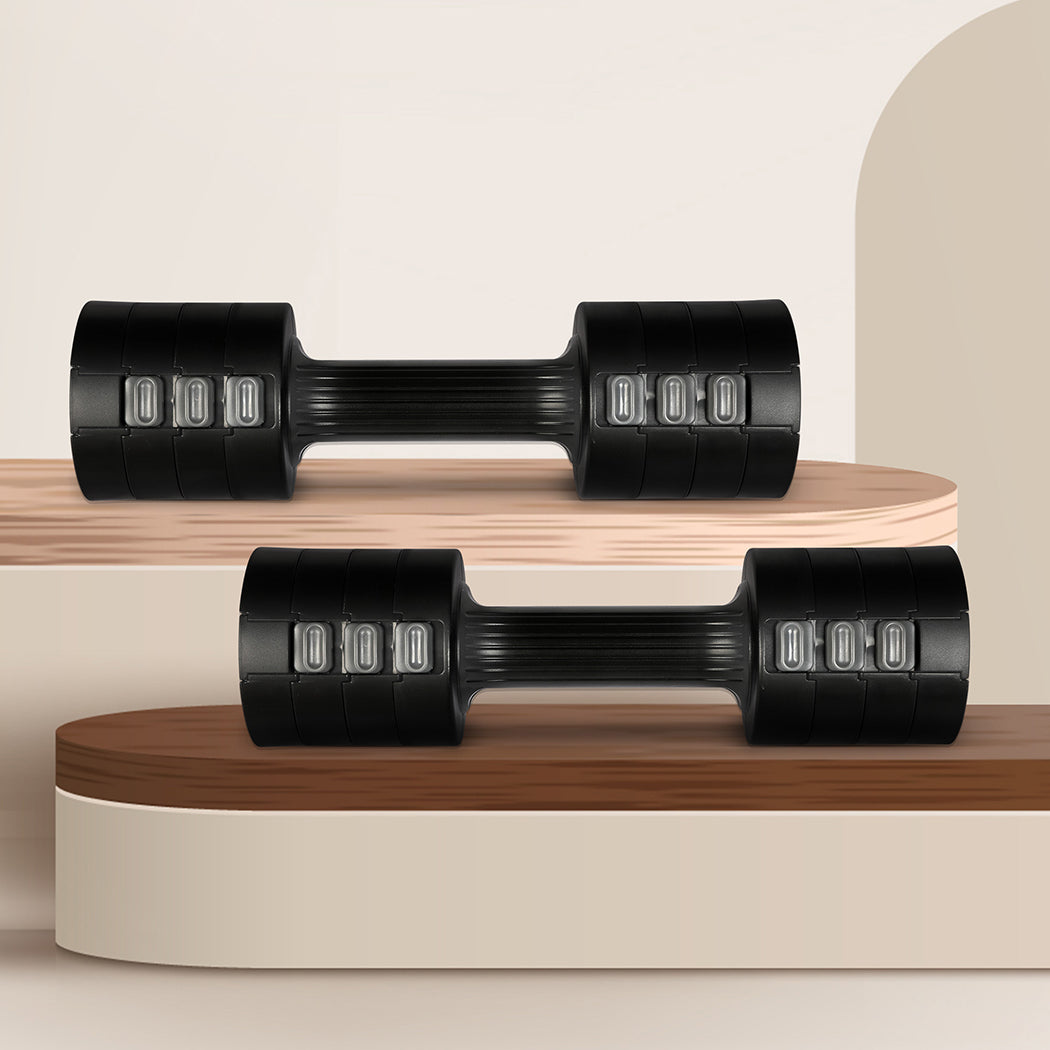 Centra A Pair Of 1KG To 5KG Dumbbells Black-1894516717485428743