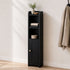 Levede Bathroom Cabinet Storage Slim Organiser Paper Holder Corner 78.5cm Black-2061251856520318982