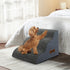 Pawz 3 Steps Pet Stairs Dog Ramp High Density Foam Grey-2029387207948767238