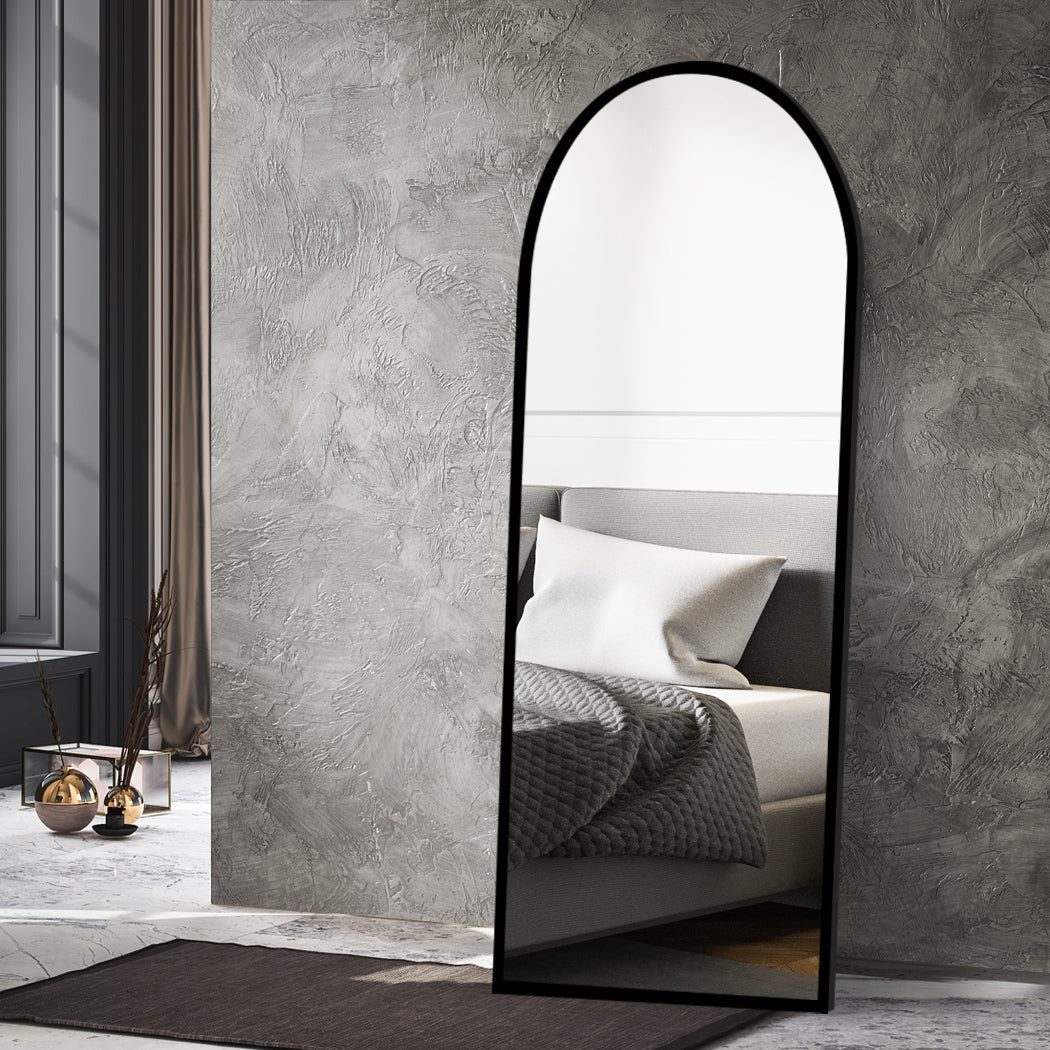 Yezi Floor Mirror Full length Mirrors 1.8M Black-1886651051810099206