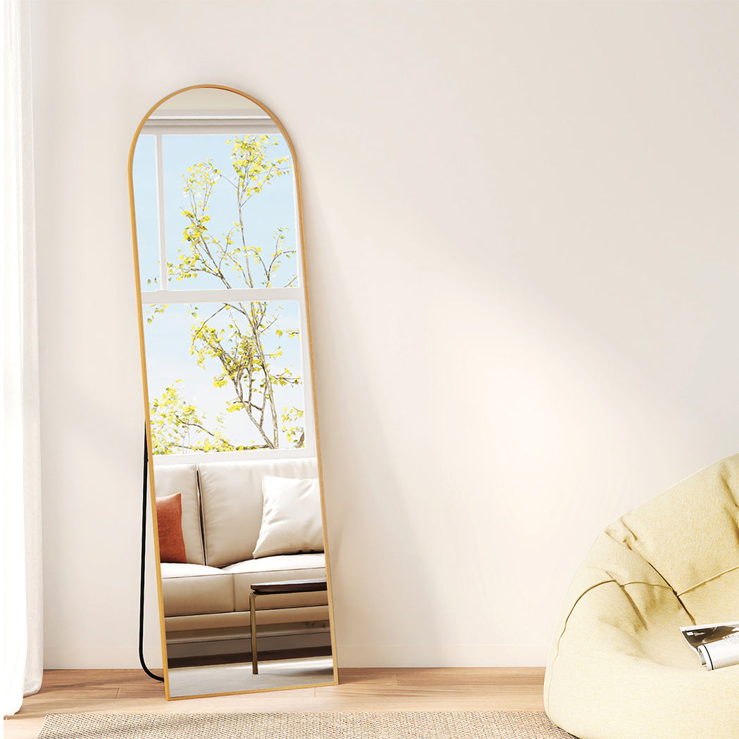 Yezi 165X60CM Full Length Mirror Wall Mounted Mirror Gold-1950769998582648838