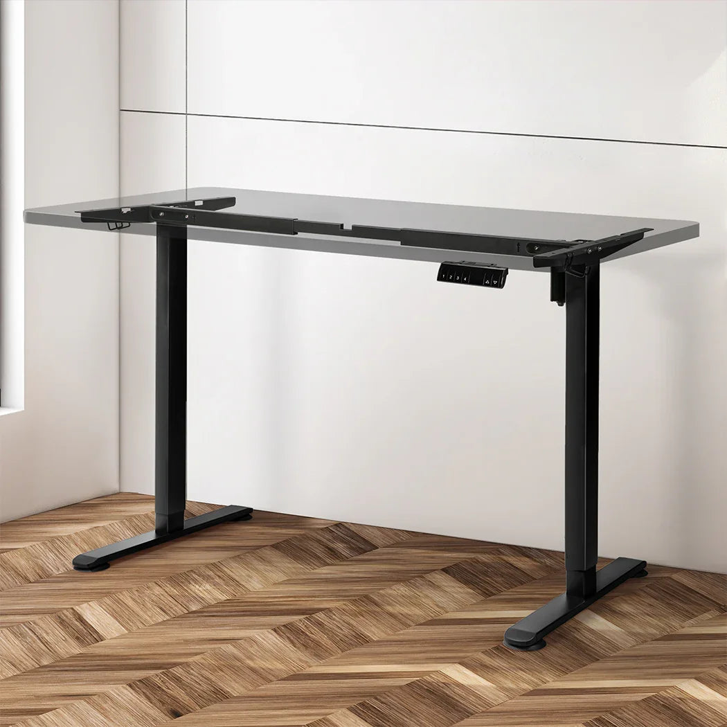 Levede Motorised Standing Desk Frame Black Single Motor-2029387252689408006
