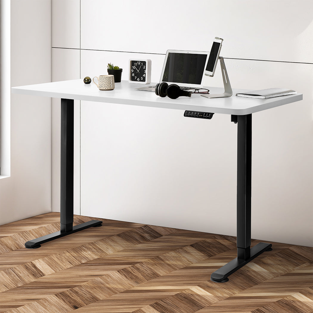 Levede Motorised Standing Desk Adjustable 140cm White 1000x 1MM-1864183330128400390