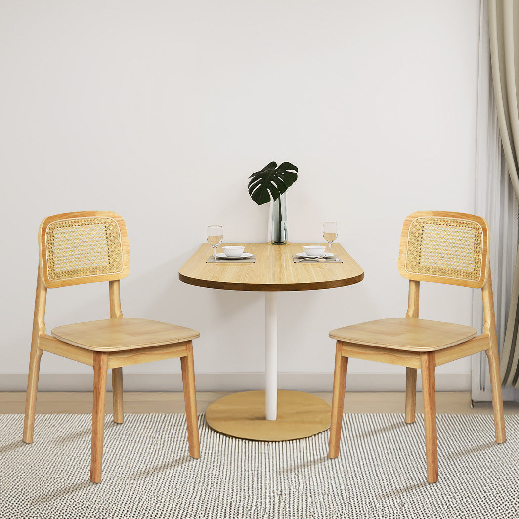 Levede 8x Rattan Dining Chair Wooden Kitchen Chair-2006733384235225094