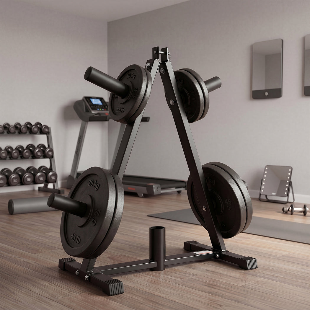 Centra Weight Plate Storage Rack Barbell Holder Stand 250KG Home Gym Fitness-2072893534054256646