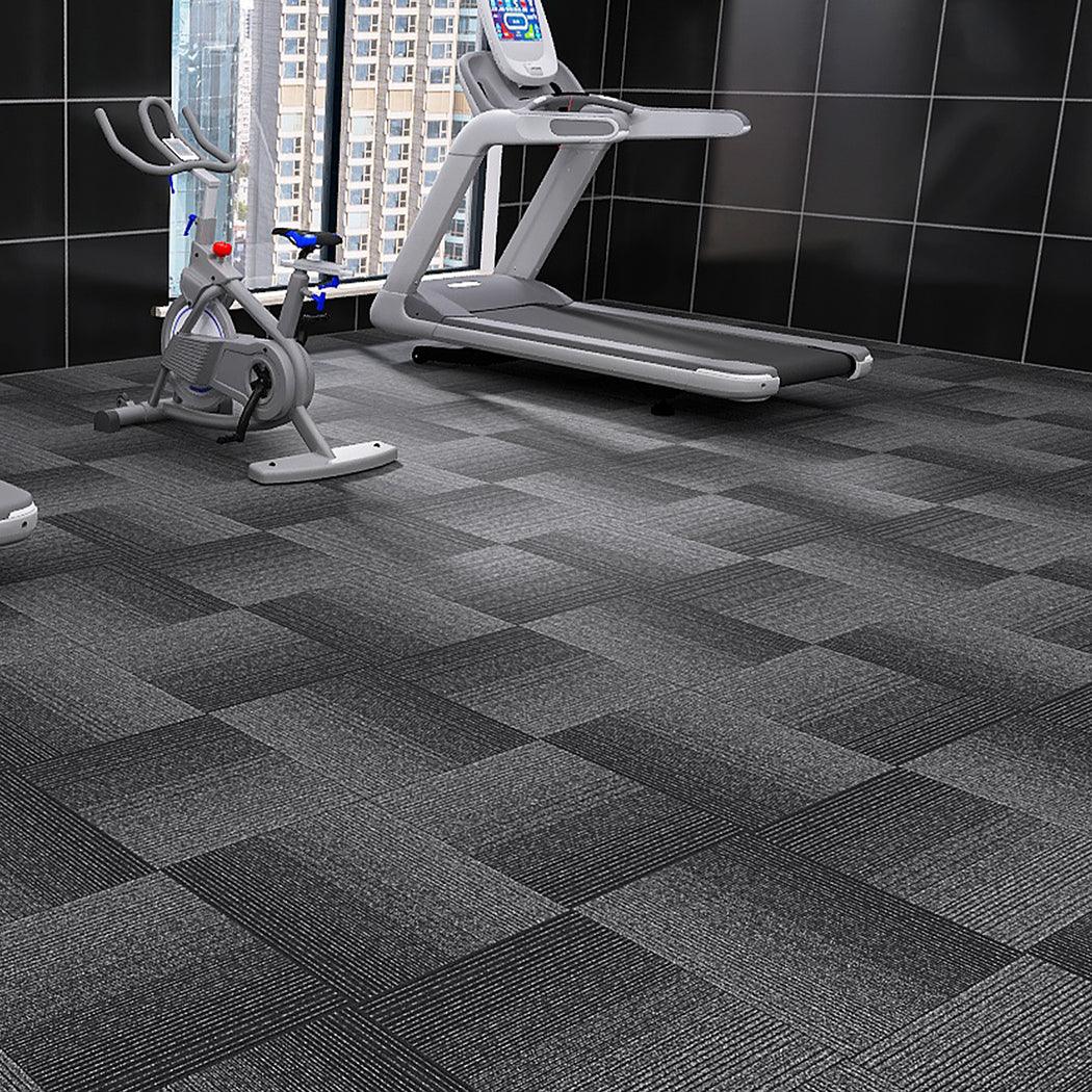 Marlow 20x Carpet Tiles 5m2 Box Heavy Black-2018816861713600519