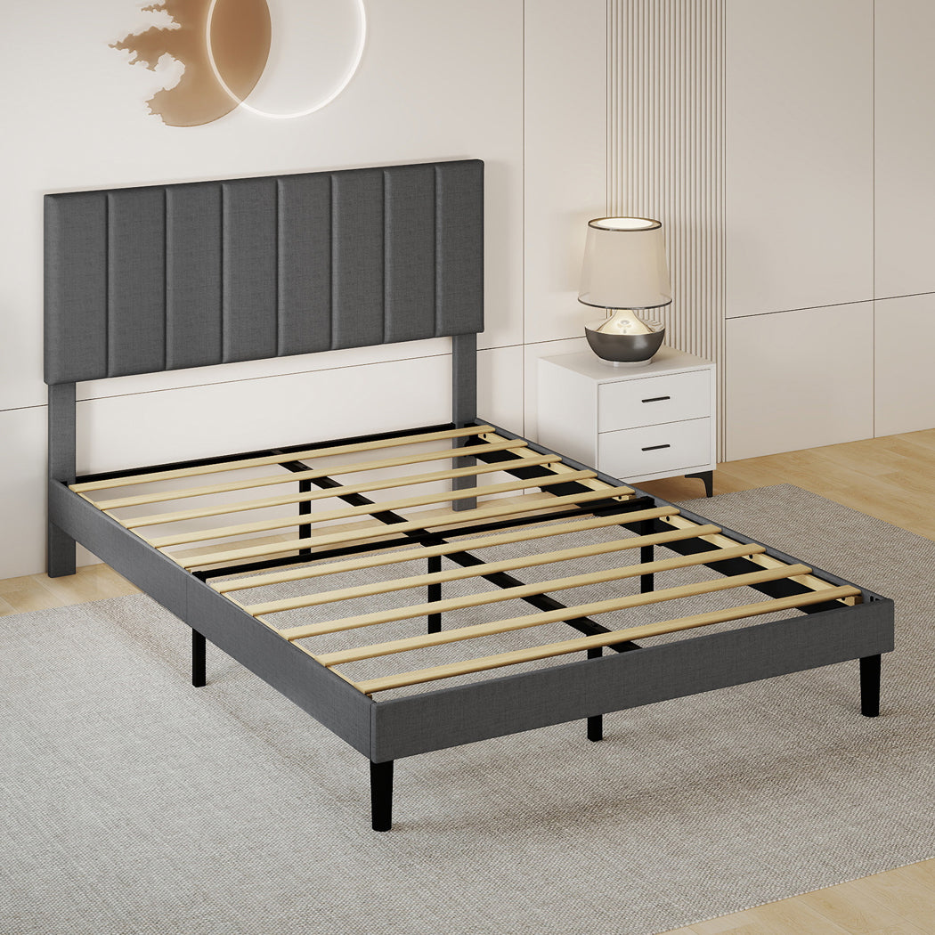 Levede Bed Frame Upholstered Platform Mattress Base Double-2011971106159857670
