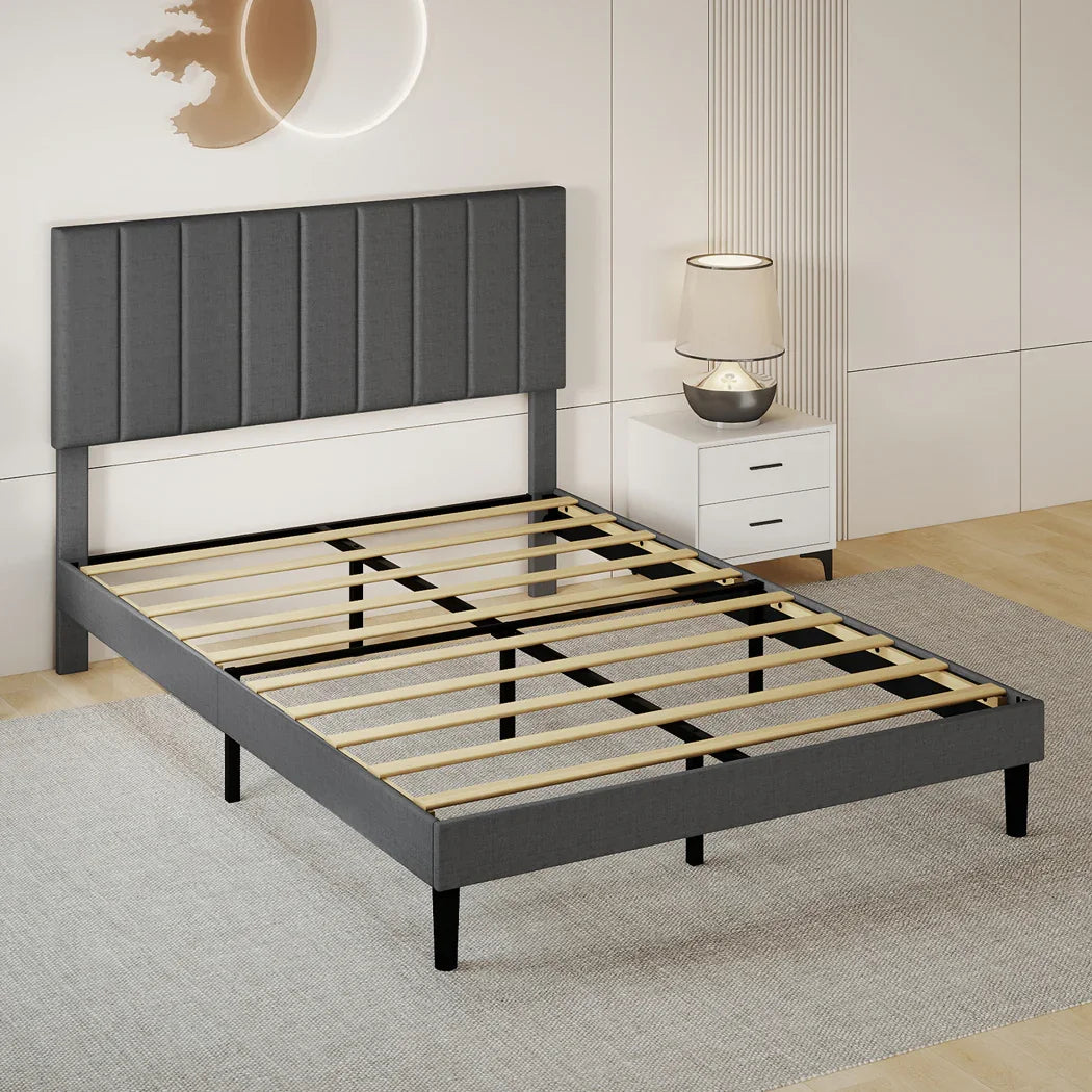 Levede Bed Frame Upholstered Platform Mattress Base Queen-2050056908676665350