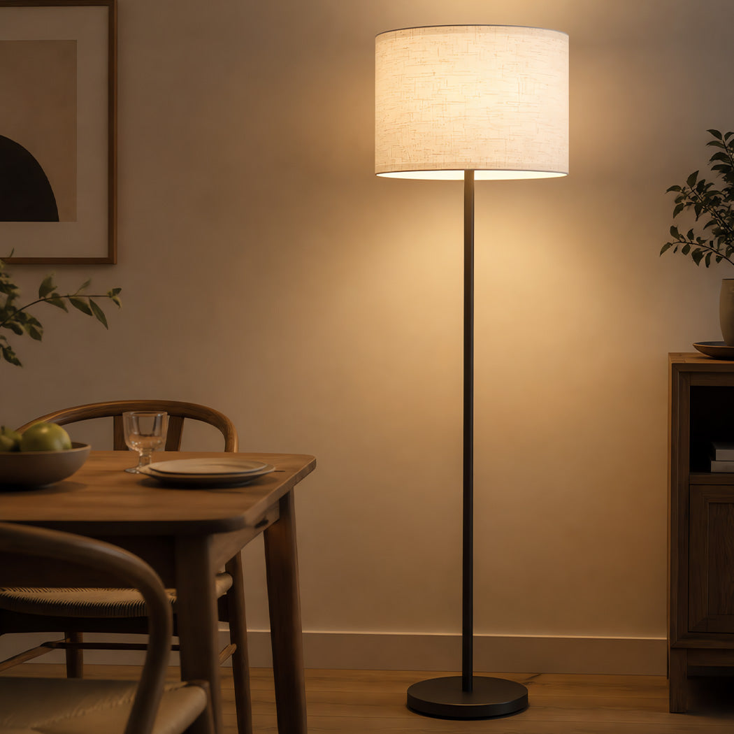 Emitto Lamp Shade 4pc Linen Drum E26 E27 with E14 Ring for Home Decor Beige-2109799596627267591