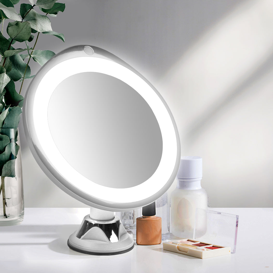 10x Magnifying Makeup LED Mirror 360 Dgree-1864184472627449862