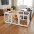 Pawz Dog Playpen 60cm Height Acrylic Clear Foldable DIY Dog Pen Indoor Use-2072893572922871814