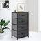 Levede Storage Cabinet Tower Chest Dark Grey-2018816826695356422