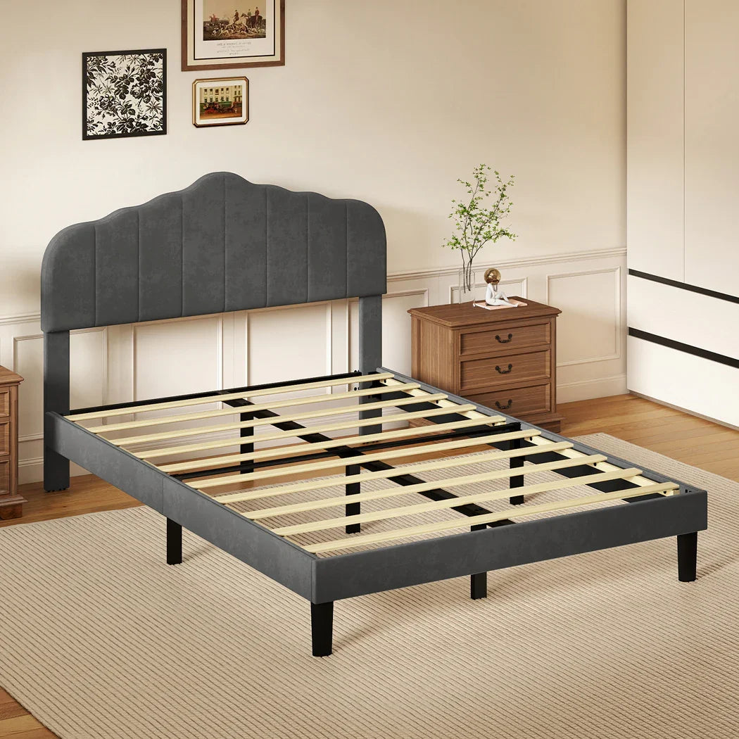 Levede Bed Frame Upholstered Platform Mattress Base Double-2050056909330976774