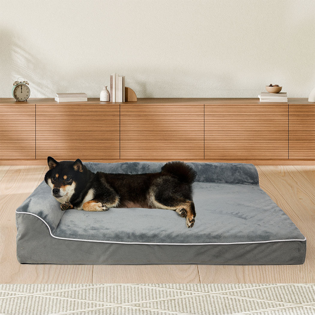Pawz Orthopedic Dog Bed L Grey-1894516775215828998